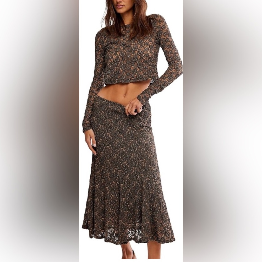 Free people Bali Sweet Escape Skirt and Bali Margot top Set